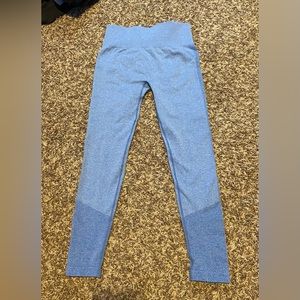 blue athletic leggings